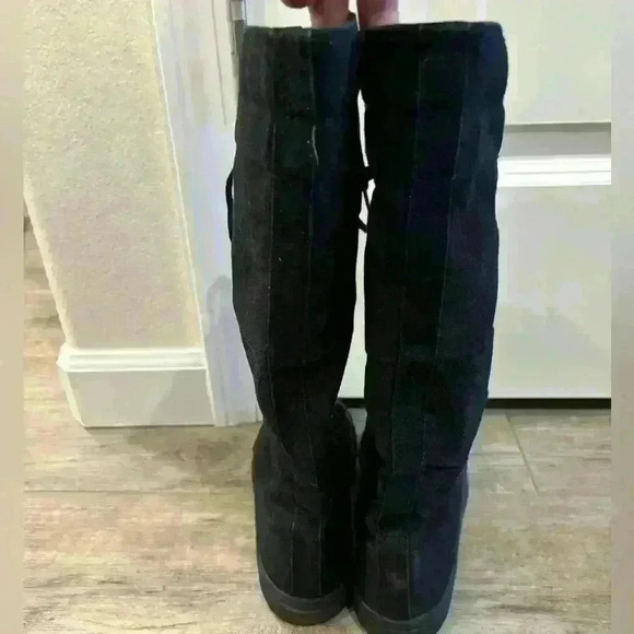 Yuabu lace up black shoe boots size 38 - Picture 2 of 7